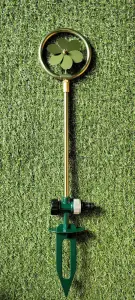 Rotating Garden Flower Sprinkler Water Grass Lawn Sprayer Hose Watering Stake