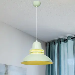 Luminosa Tibet Dome Pendant Ceiling Light Green