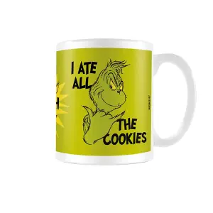 The Grinch I Ate All The Cookies Mug White/Black/Green (One Size)