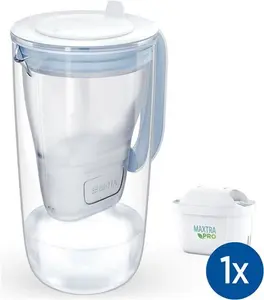 BRITA Glass Water Filter Jug Light Blue 2.5L