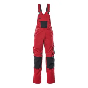 Mascot Unique Augsburg Bib & Brace - Red/Black   (44.5) (Leg Length - Regular)