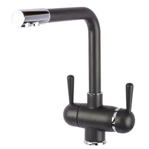 Hommix Parma Black 3-Way Tap (Triflow Filter Tap)