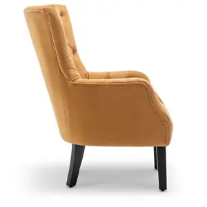 Velvet Gold Gabriella Accent Chair