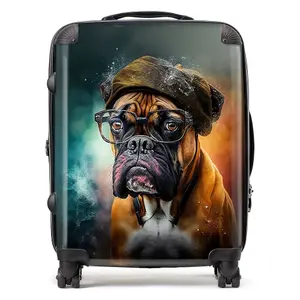 Boxer Dog Splashart Suitcase - Large