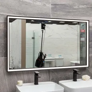 Solstice Black LED Illuminated Backlit Bathroom Mirror (H)700mm (W)1200mm