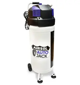 Autojack Portable 50 Litre Air Compressor Oil Free Vertical Tan 230V