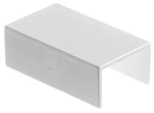 MK White (H)25mm (W)16mm Trunking coupler