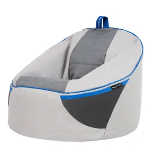 PLAY-R1 Alpha Kids Gaming Bean Bag Chair Grey Video Gaming Bean Bags