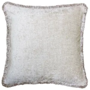 Paoletti Astbury Chenille Fringed Polyester Filled Cushion