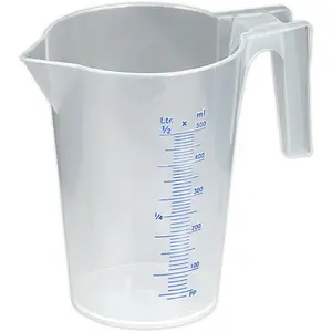 500ml Clear Measuring Jug with Easy Read Scale and Spout for Precise Pouring