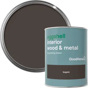 GoodHome Bogotá Eggshell Metal & wood paint, 750ml