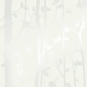 Laura Ashley Cottonwood Pearlescent white Trail Smooth Wallpaper Sample