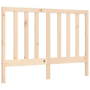 Berkfield Bed Frame with Headboard Small Double Solid Wood