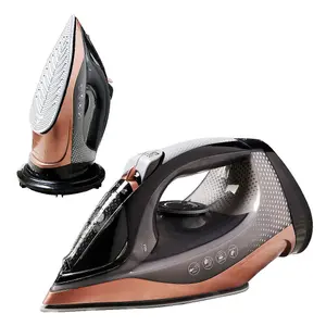 Quest Rechargeable Cordless Steam Iron - Ceramic Soleplate - Self Cleaning - Adjustable Temperature and Steam Output - 2400W