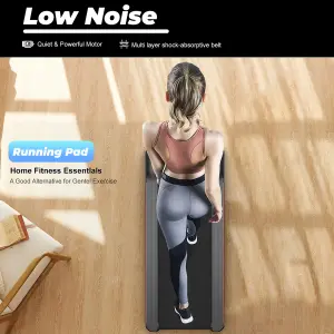 Walking Pad, Under Desk Treadmill with App and Remote Control LED Display for Home&Office