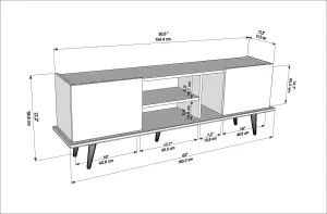 Ekvador Modern Tv Stand Tv Unit For Tv's Up to 70 inches-Oud&Oak