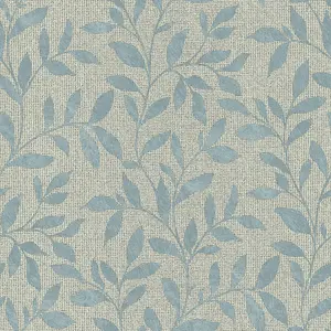 Galerie Utopia Blue Loose Leaf Wallpaper Roll