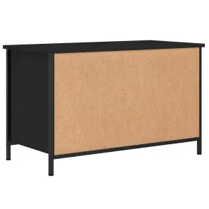 Berkfield TV Cabinet Black 80x40x50 cm Engineered Wood