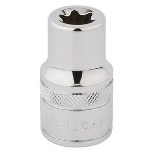 Draper 1/2" Square Drive Draper TX-STAR Socket E12 34274