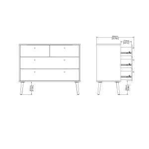 Cumbria 2 + 2 Chest of Drawers