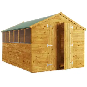 BillyOh Master Tongue and Groove Apex Wooden Shed - 12x8 - Windowed