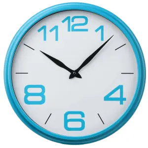 Maison by Premier Blue Plastic Frame Wall Clock