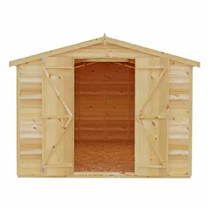 Garden Value 8 ft. W x 12 ft. D Windowless Overlap Shed