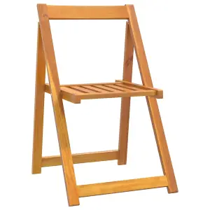 Berkfield Folding Garden Chairs 8 pcs Solid Wood Acacia