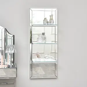 Melody Maison Mirrored Wall Mounted Shelving Unit