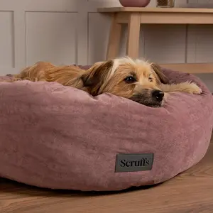 Polyester Pet Bed Pink / Medium (12-18kg)