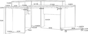 Recoil Quartz LED Corner Computer Gaming Desk