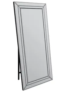 MirrorOutlet Double Bevel Large Modern Venetian Cheval Free Standing Mirror 170 X 58cm