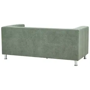 3 Seater Fabric Sofa Green FLORO