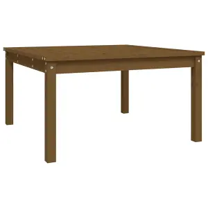 Berkfield Garden Table Honey Brown 82.5x82.5x45 cm Solid Wood Pine