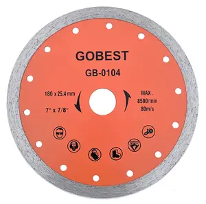 GOBEST GB-0104, angle grinder disc, tile cutting diamond disc 180 mm, 25.4 bore