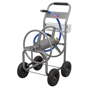 Sealey Heavy Duty Hose Reel Cart With 5M 19mm Hot Cold Rubber Hose HRKIT5