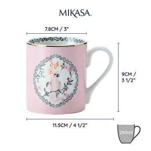 Mikasa Cockatoo 280ml Straight-Sided Mug