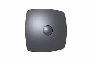 Dark Grey Bathroom Extractor Fan 100mm with Non-Return Valve