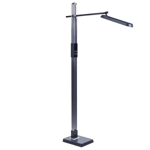 LED Floor Lamp Dark Grey AQUARIUS