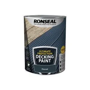 Ronseal Ultimate Protection Matt Charcoal Decking paint, 5L