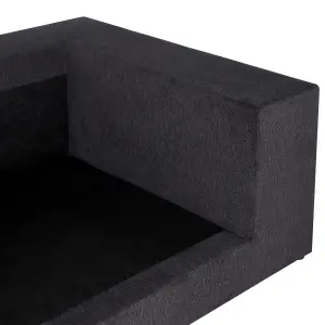 Beliani Modern 3 Seater Sofa Black GLORVIKA