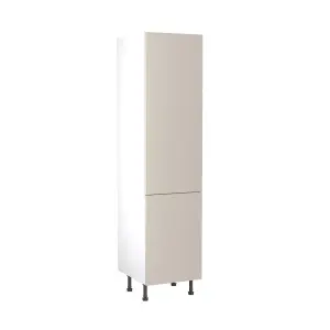 Kitchen Kit Larder Tall Unit 500mm w/ Slab Cabinet Door - Ultra Matt Light Grey