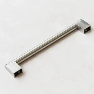 192/220mm Brushed Nickel Boss Bar Handle