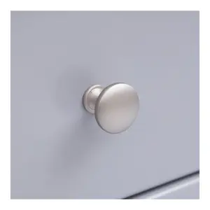 Rocca 1 Drawer Bedside Table Chrome Knob