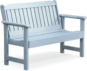 Garden Store Direct Wonder-Wood Faux Wood 2 Seat Garden Bench by Hi-Wood in Blue