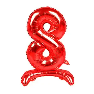 Realmax 8 Foil Balloon Red (One Size)