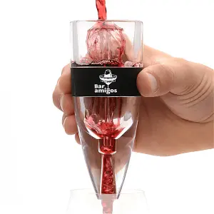 Bar Amigos Premium Wine Aerator Globally Patented Triple Action Design Pourer Taste Enchancer Dispenser