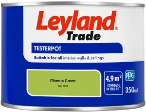 Leyland Trade Vinyl Matt Walls & Ceilings Emulsion Paint Fibrous Green (RAL 6039) 350ml Tester