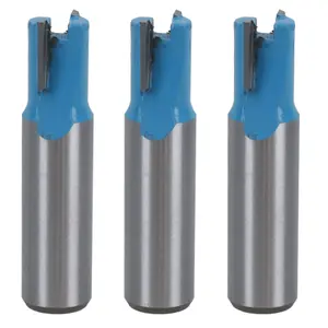 3 Pack TCT Motising Router Bit 12.7mm D 12mm Depth Cut Cutting Tool 1/2 Shank