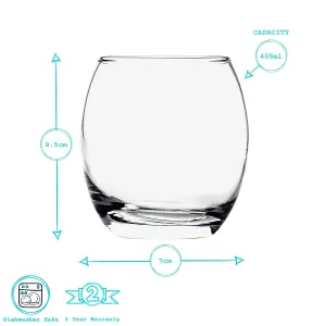 Argon Tableware Tondo Whisky Glasses - 405ml - Pack of 12